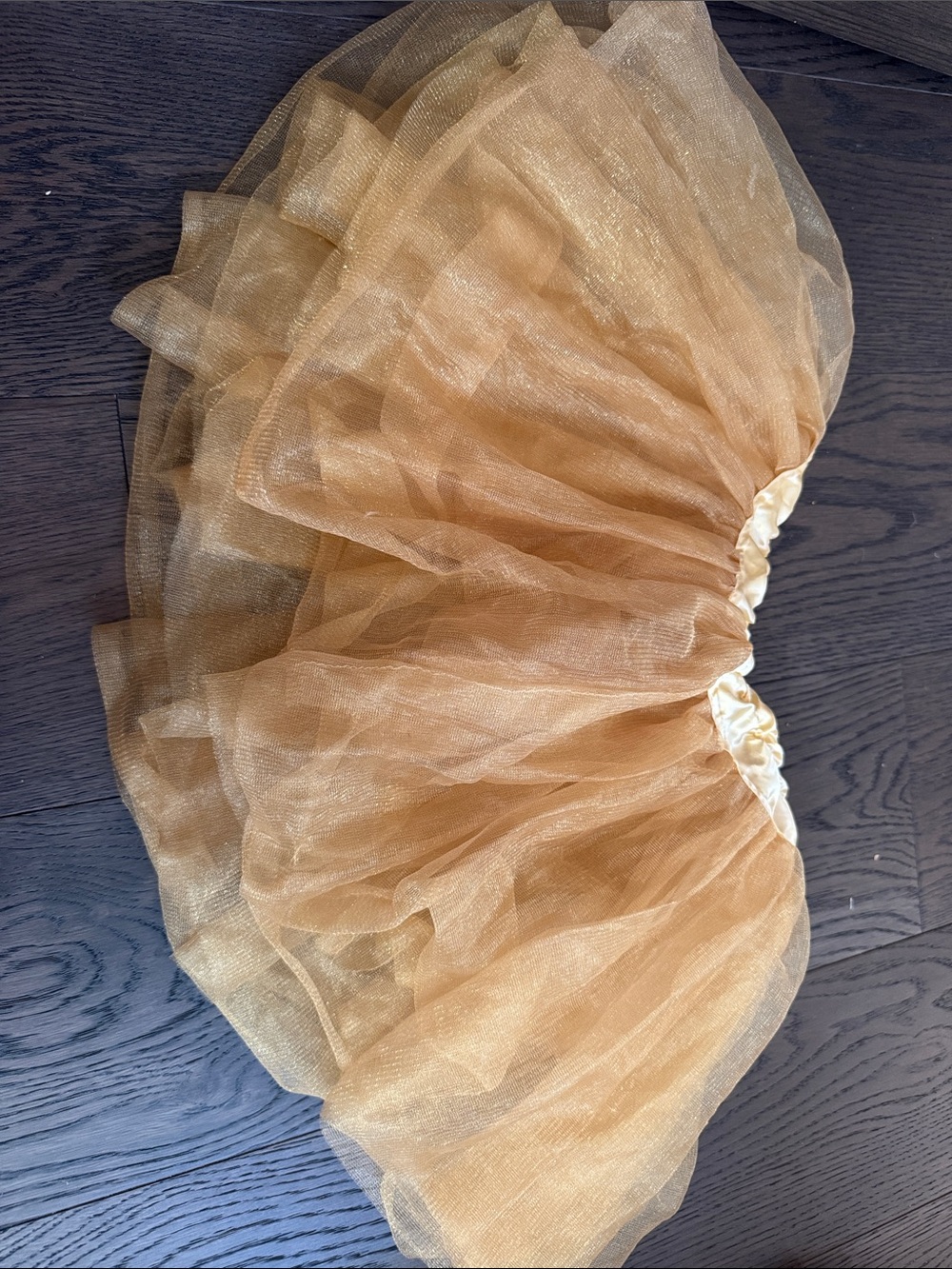 Shimmer Gold Circle Skirt - Women's